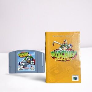 Mischief Makers (Nintendo 64, 1997) N64 Game Cartridge With Manual